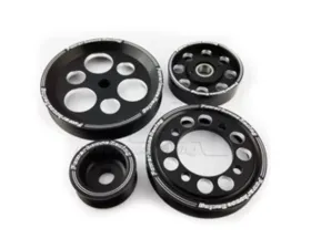 Powerhouse Racing 4 Piece Lightweight Billet Pulley Kit w/ Idler Polished Toyota | Lexus 1986-2005